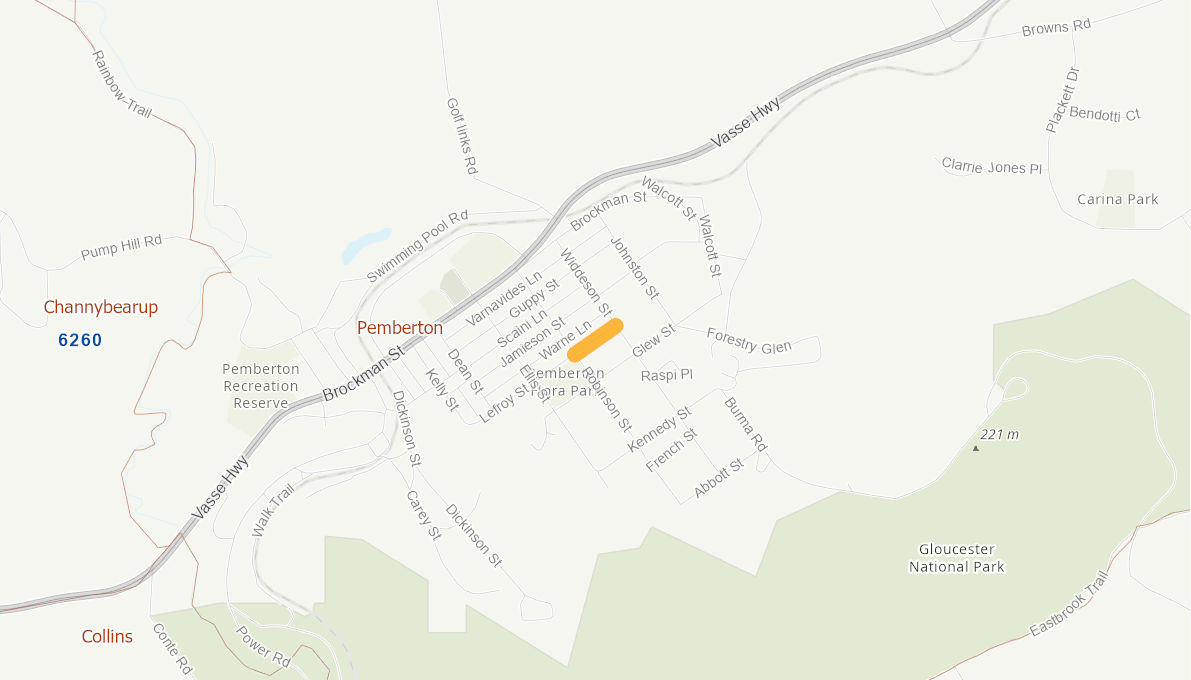 Lefroy Street, Pemberton 10349019WARTR Infrastructure Investment