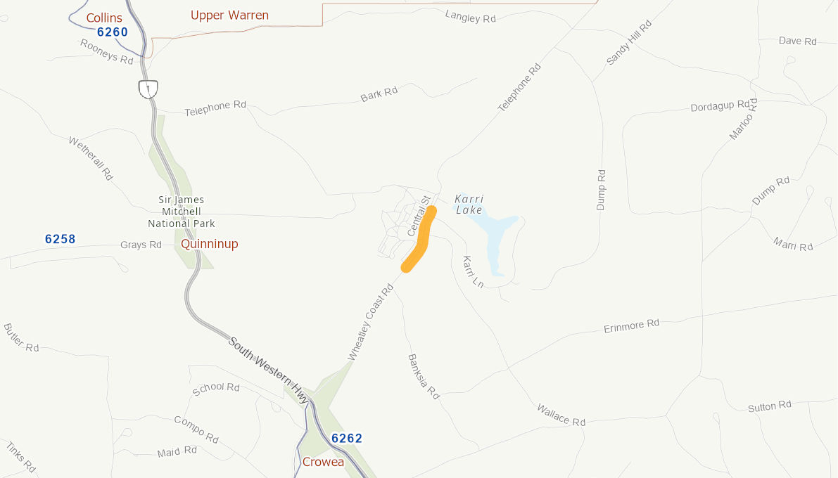 Wheatley Coast Road, Quinninup 10360119WARTR Infrastructure