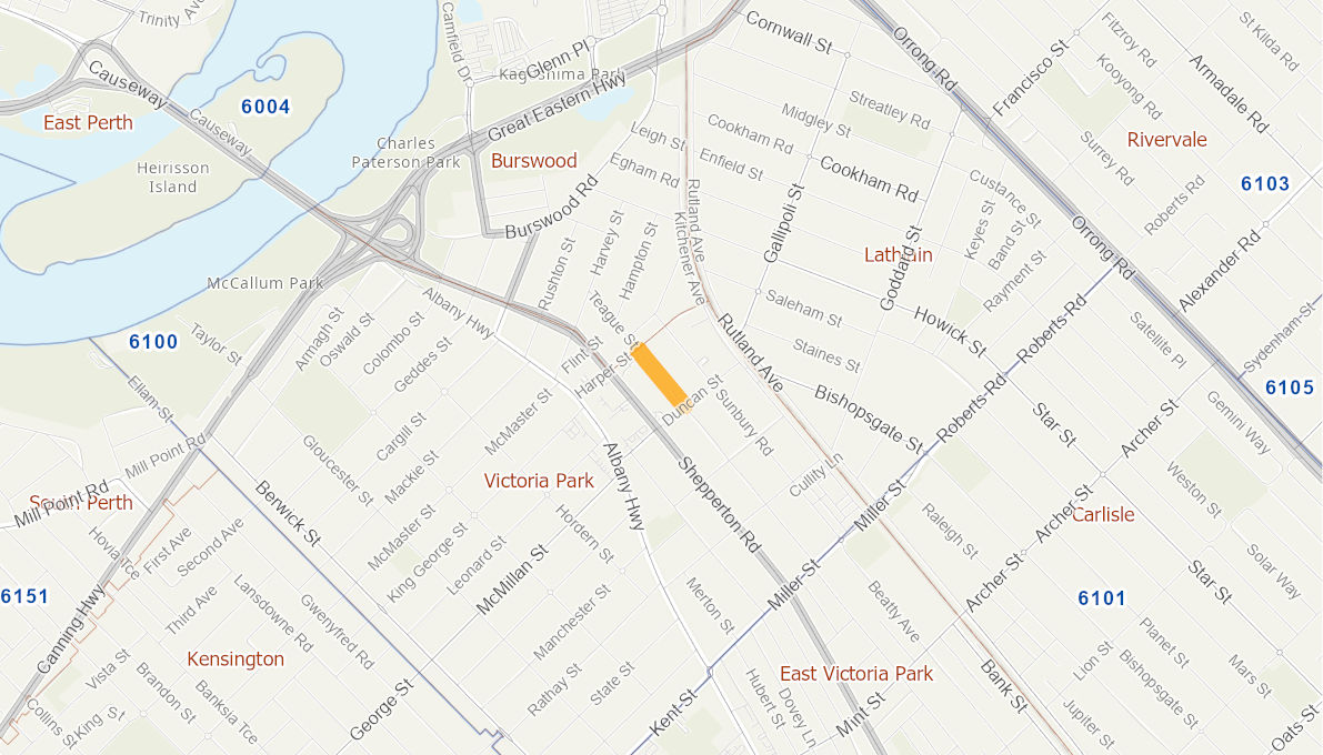 Teague Street, Victoria Park 10487319WARTR Infrastructure