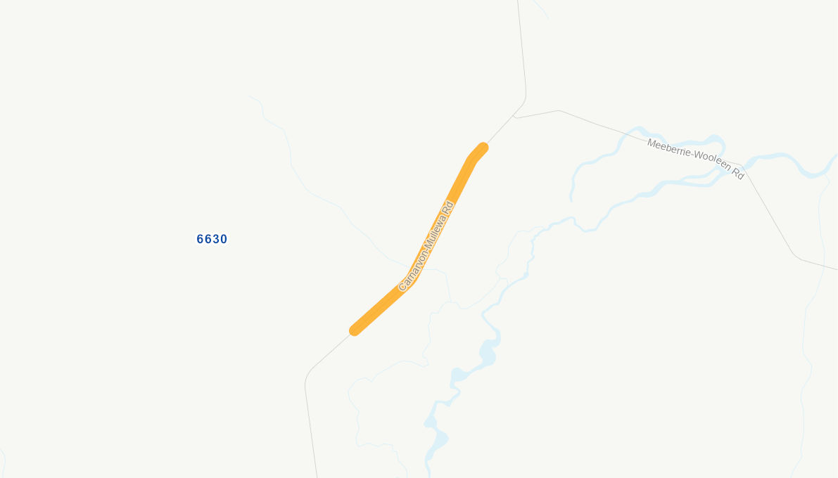 CarnarvonMullewa Road (Rural Road) 10509619WARTR Infrastructure