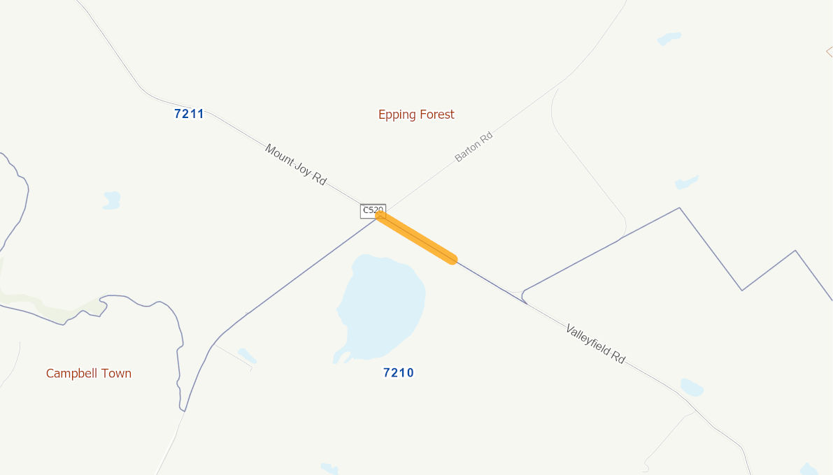 Valleyfield Road 10545119TASRTR Infrastructure Investment Program