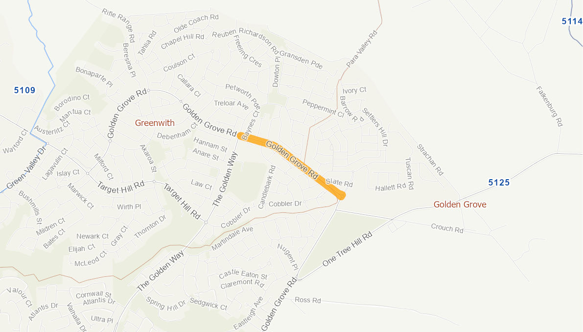 Golden Grove Road 10575219SARTR Infrastructure Investment Program