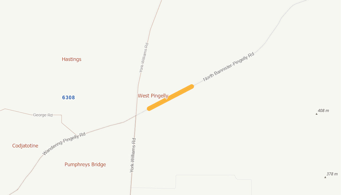 North Bannister Road (Rural Road) 10839220WARTR Infrastructure Investment Program