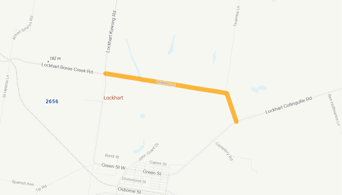 Wattles Road (Rural Road) 10861620NSWRTR Infrastructure