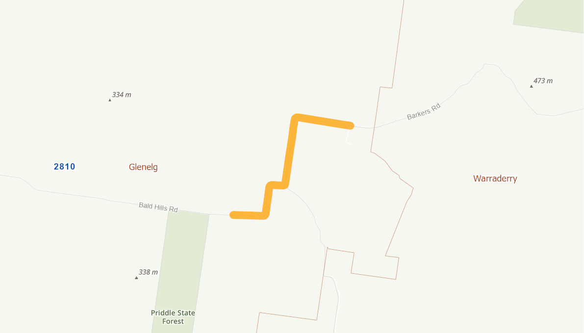 Bald Hill Road (Rural Road) 10865320NSWRTR Infrastructure Investment Program