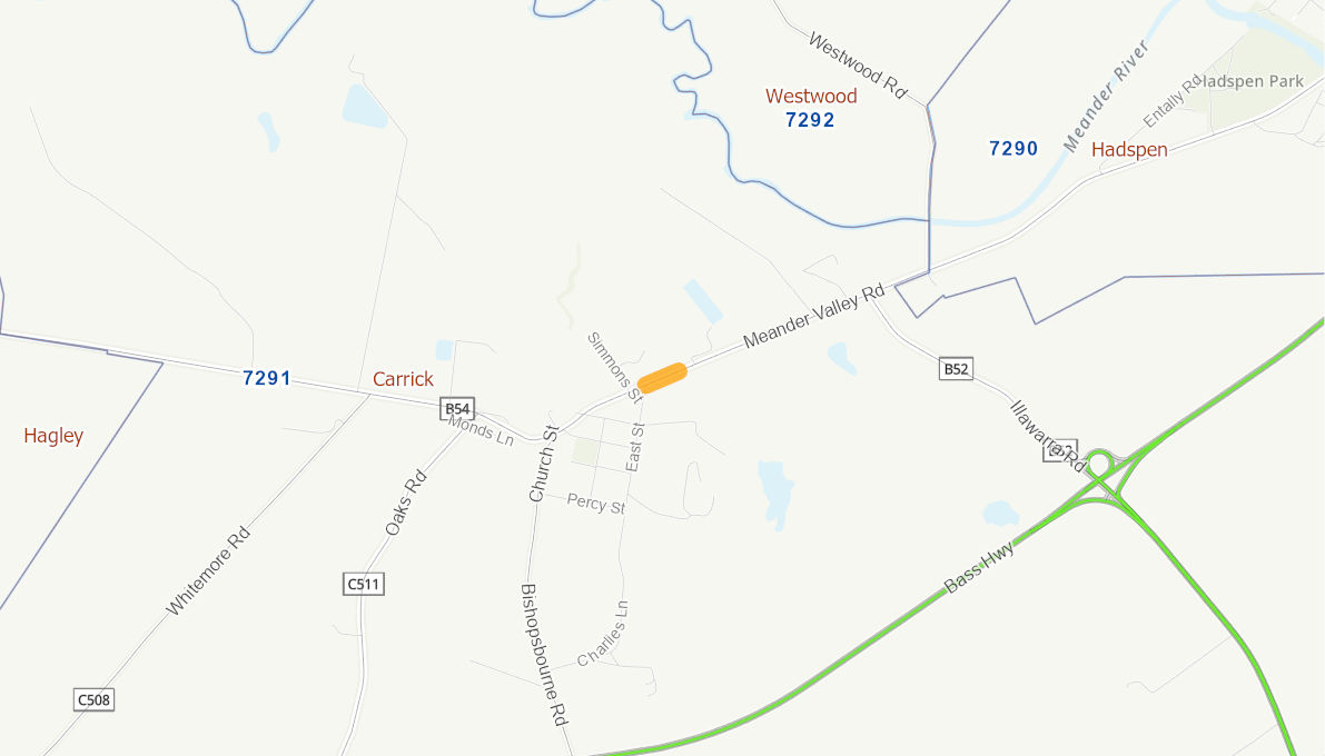 Meander Valley Road, Carrick 10879520TASRTR Infrastructure