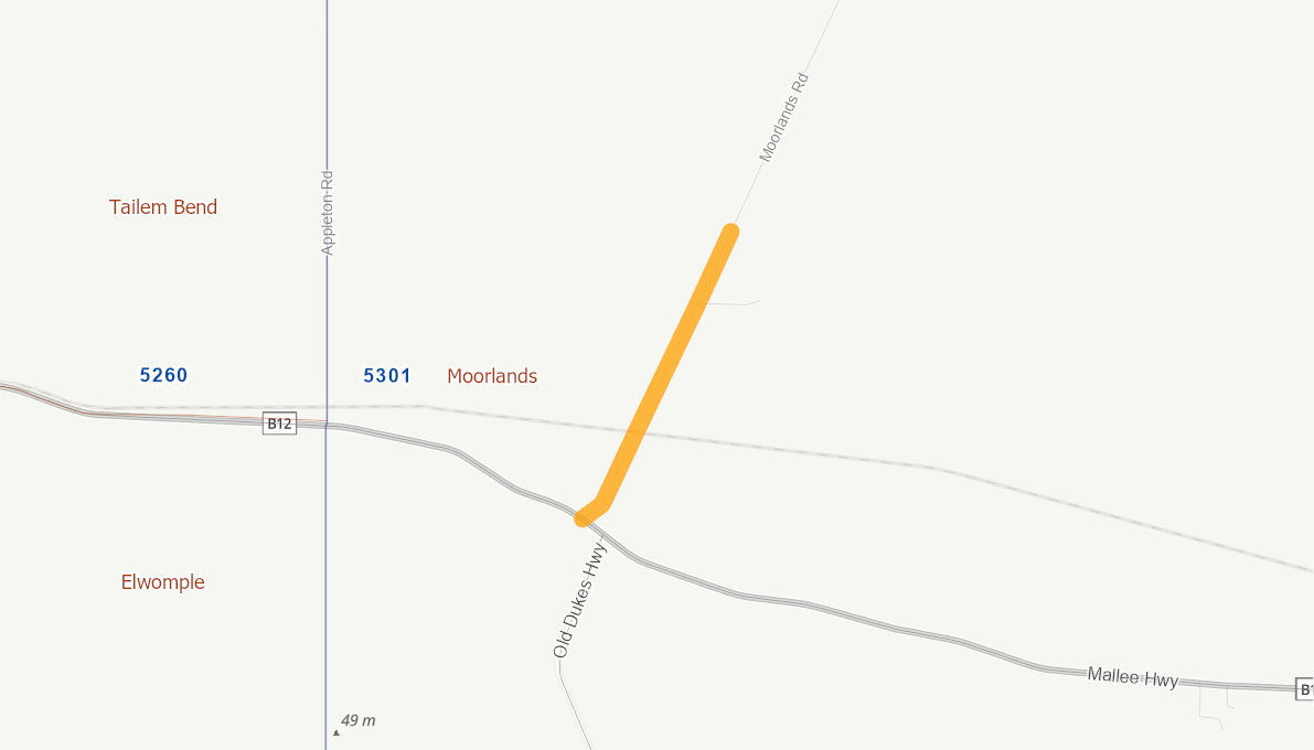 Moorland Road (Rural Road) 11025120SARTR Infrastructure Investment Program