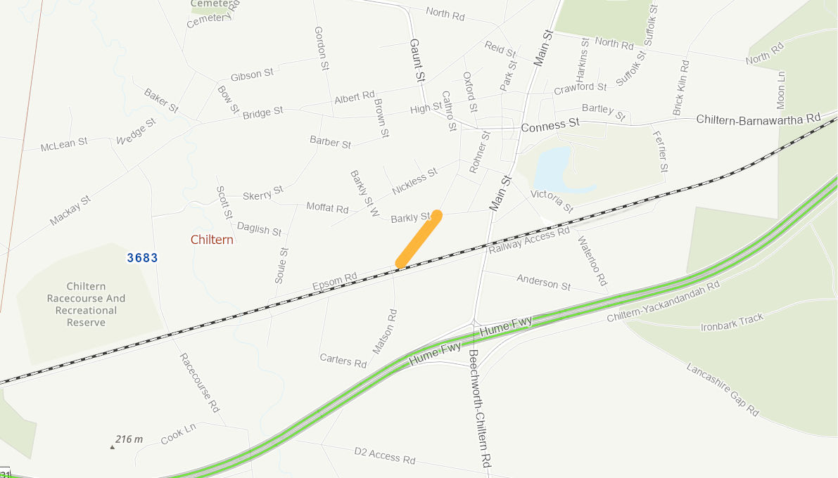 Epsom Road, Chiltern 11089020VICRTR Infrastructure Investment Program