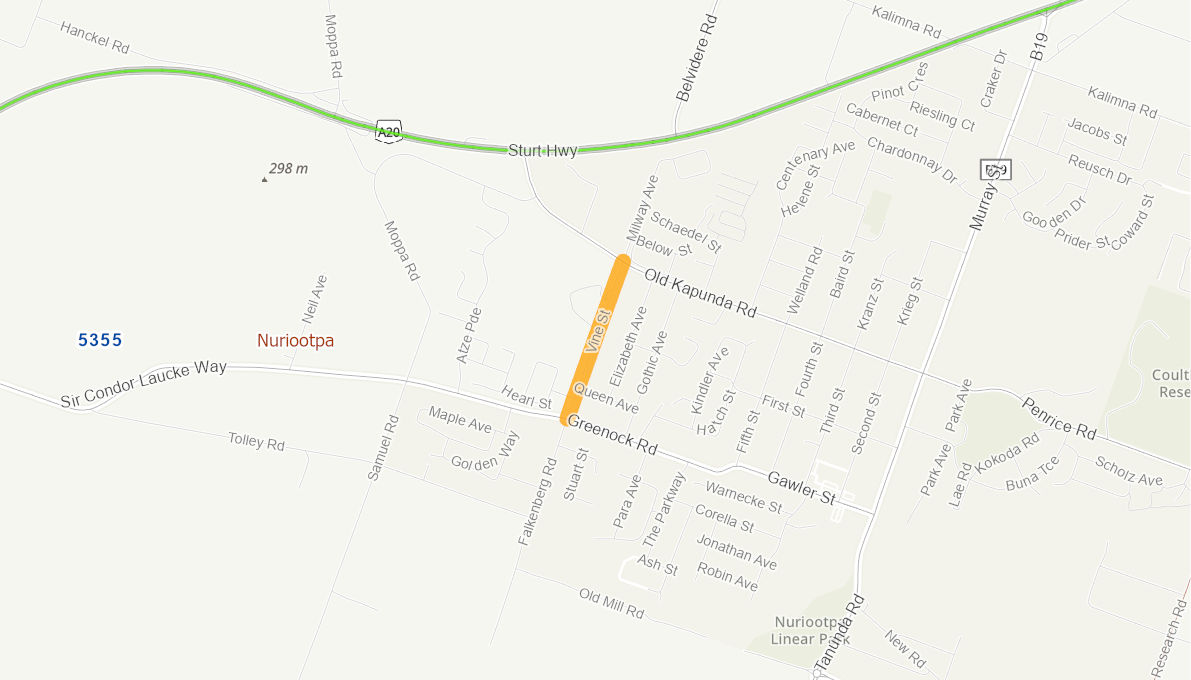 Vine Street, Nuriootpa 11093520SARTR Infrastructure Investment