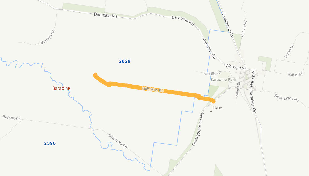 Hotchkiss Road (Rural Road) 11099420NSWRTR Infrastructure