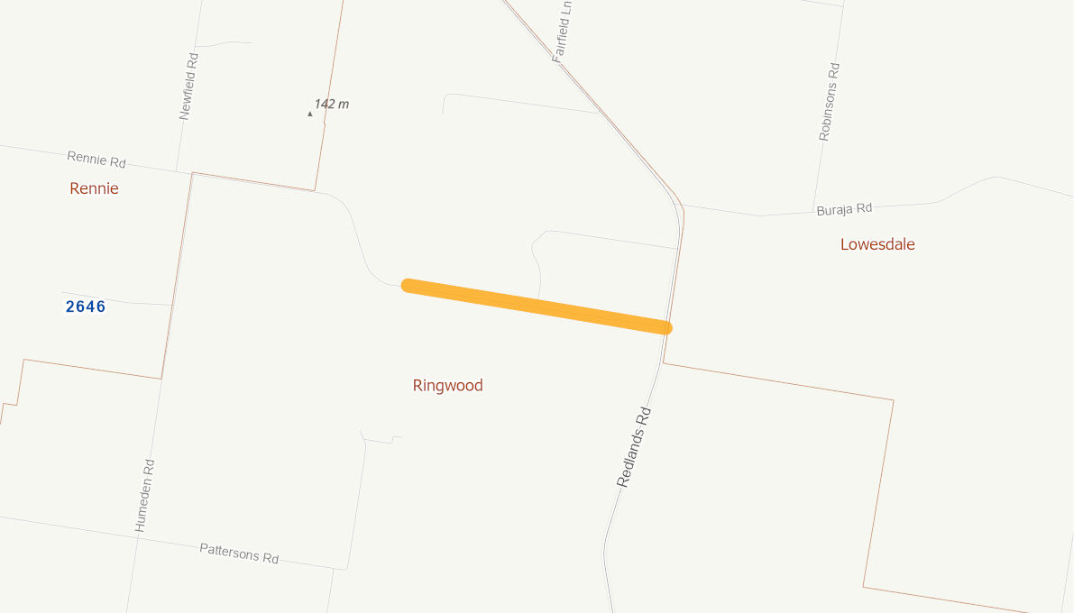 Rennie Road (Rural Road) 11101320NSWRTR Infrastructure Investment