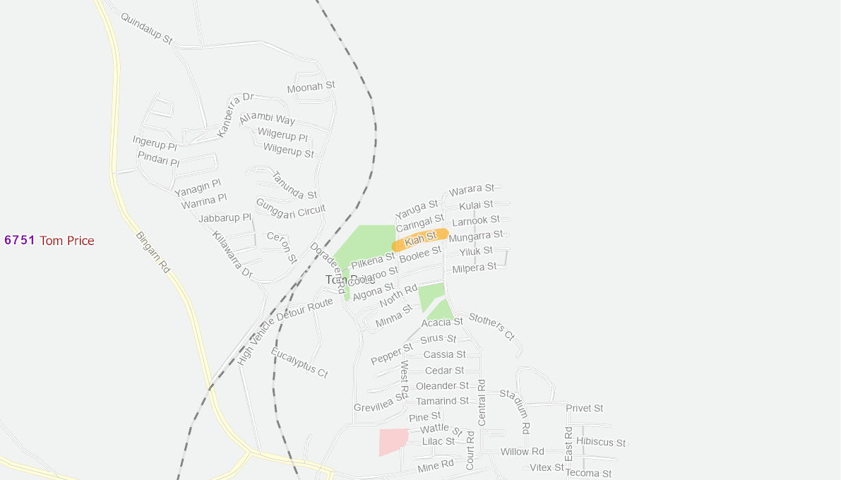 Kiah St, Tom Price 11343020WARTR Infrastructure Investment Program