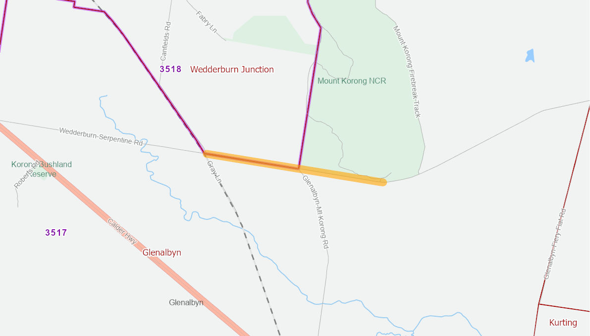 WedderburnSerpentine Rd (Rural Rd) 11461421VICRTR Infrastructure Investment Program