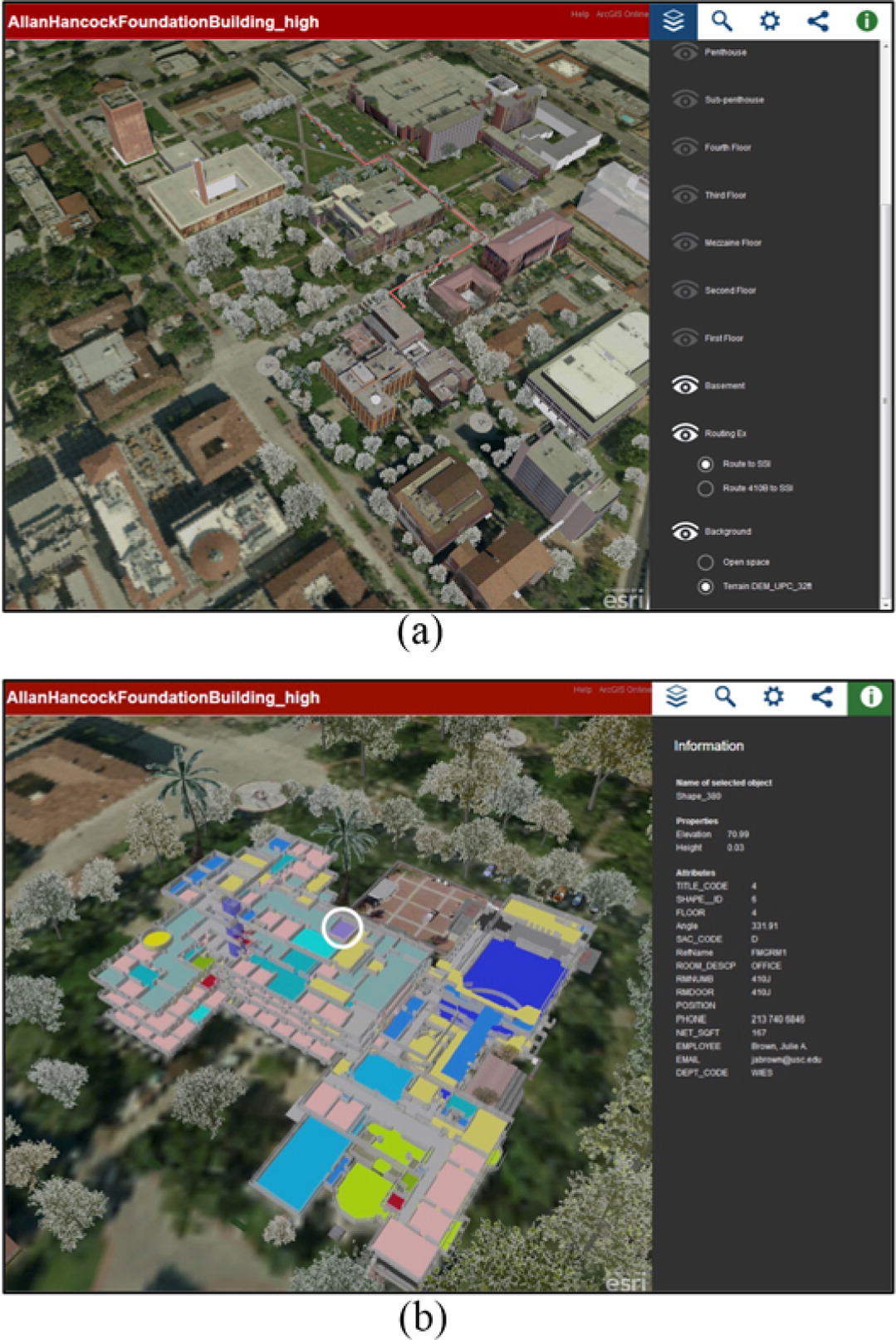 SSI Research Integrates Architectural Data With 3D GIS Tools USC Spatial Sciences Institute