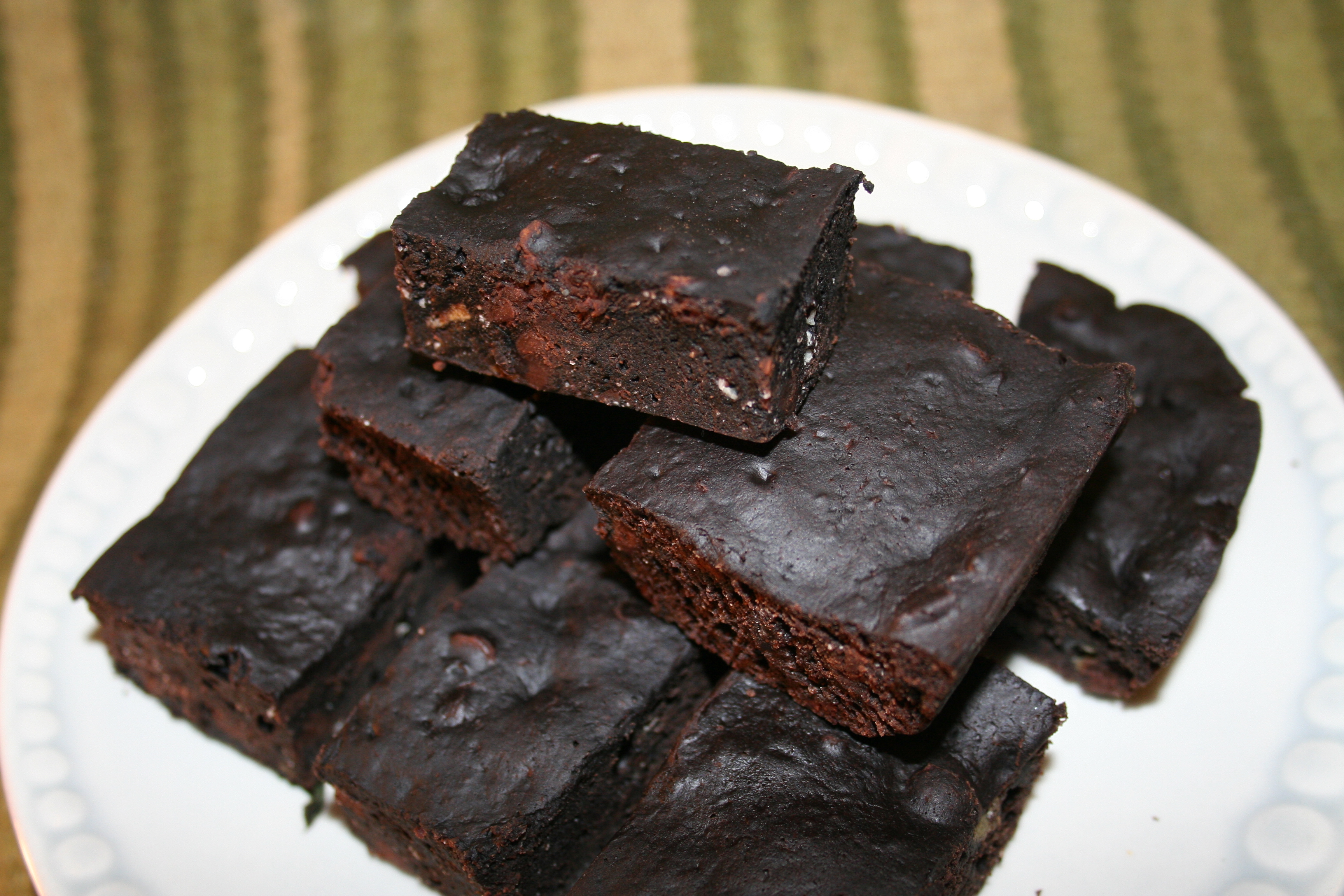 Banana Chocolate Chip Brownie Recipe spatialdrift