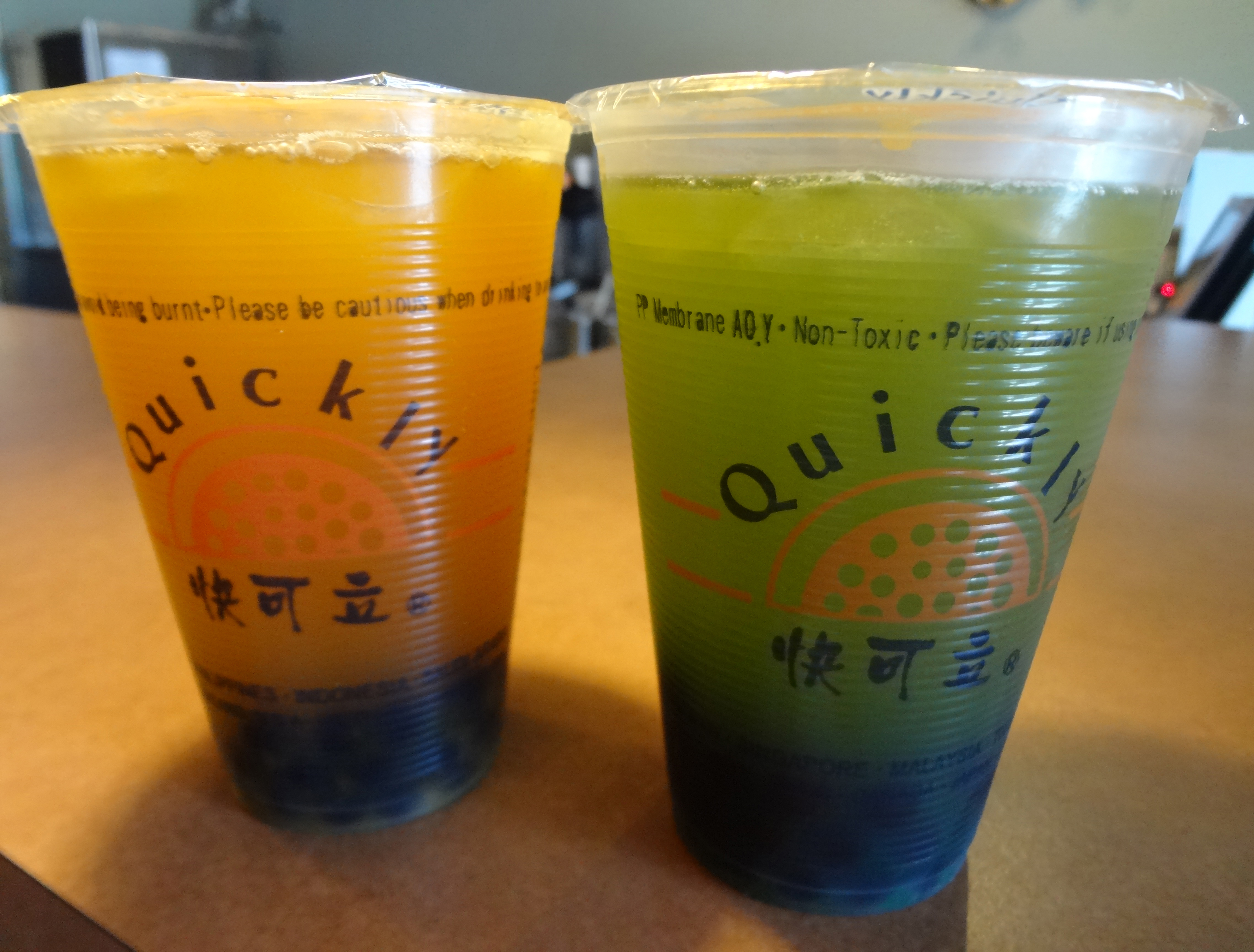 Mango and Green Apple Bubble Tea spatialdrift