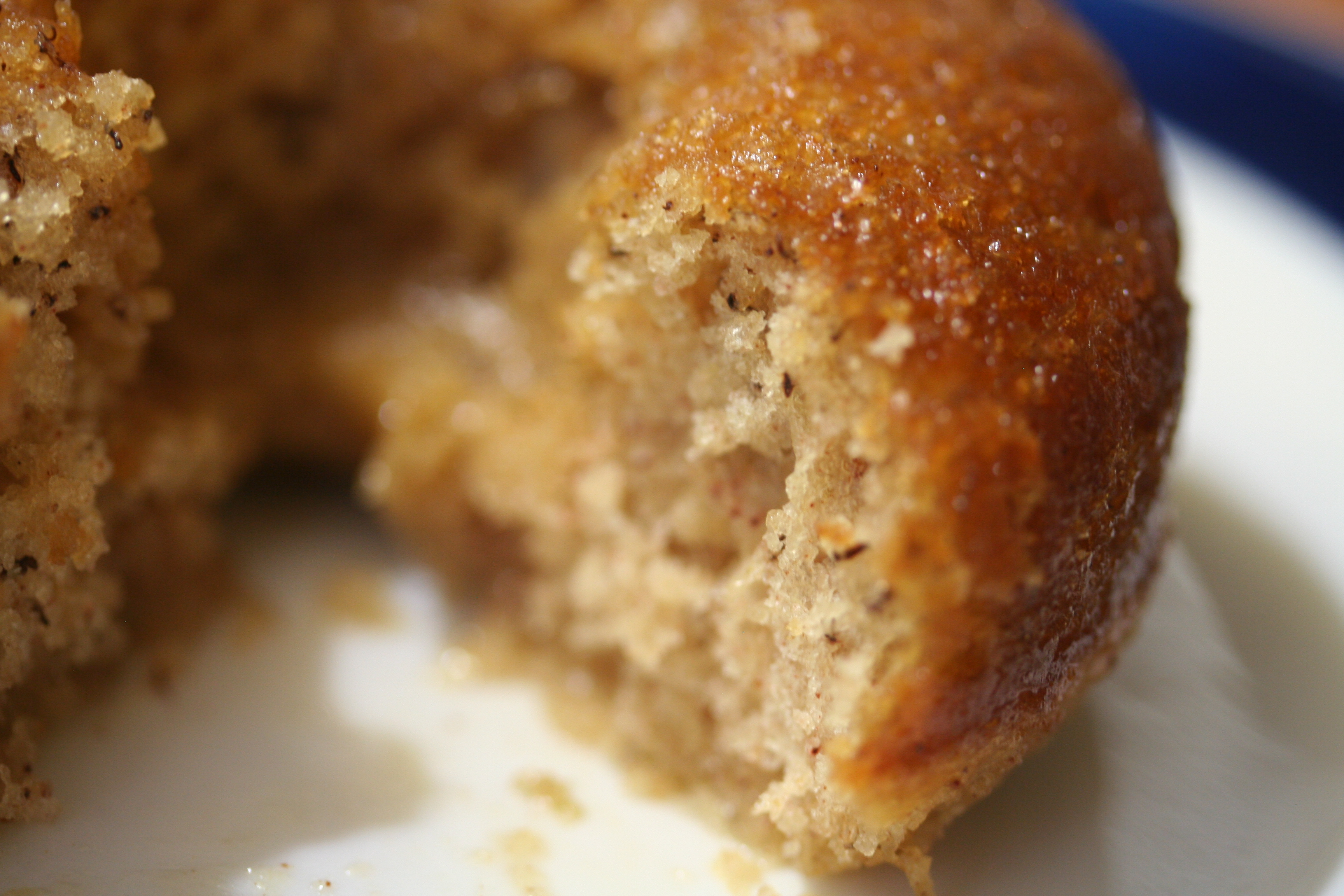 National Doughnut Day Baked Bananas Foster Doughnuts spatialdrift