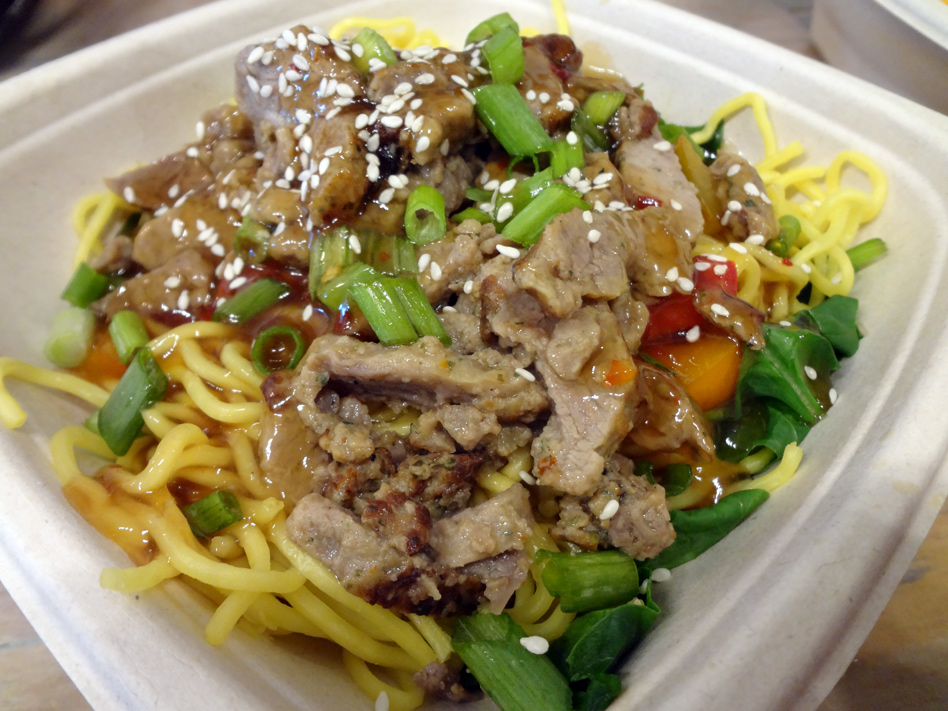 Spicy mongolian beef noodle bowl spatialdrift