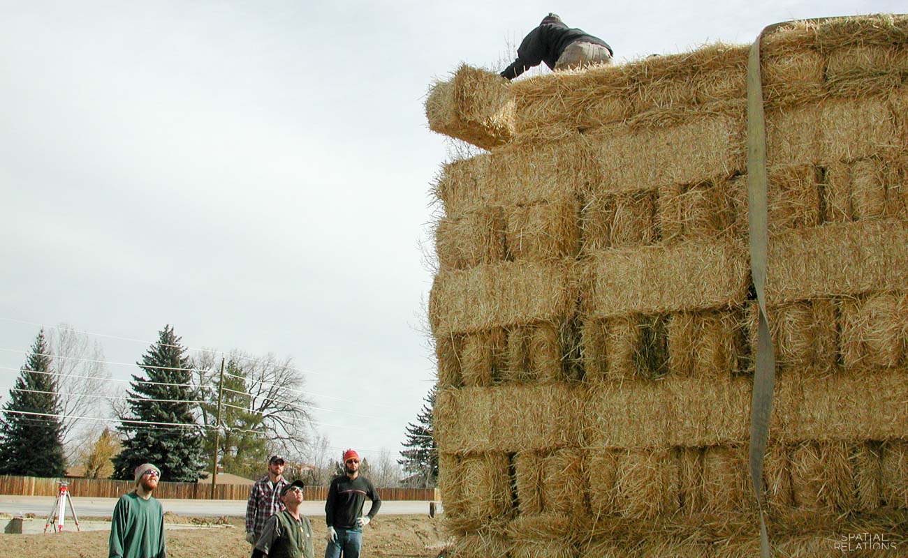 Spatial Relations Straw Bale Soundbarrier + Privacy Wall