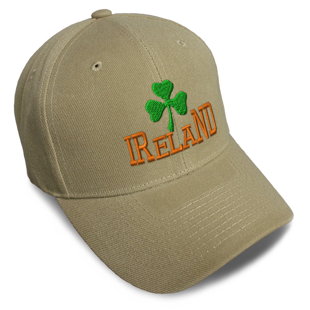 Baseball Cap Ireland Irish Embroidery Acrylic Dad Hats for Men & Women