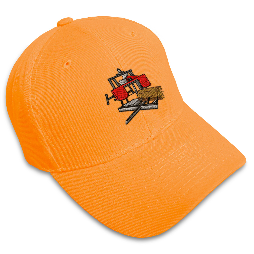 Baseball Cap Sawmill Embroidery Dad Hats for Men & Women Strap Closure
