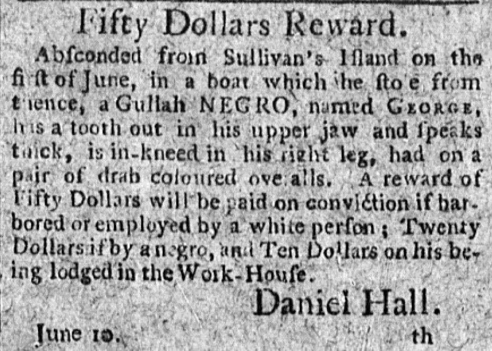 Gullah Slaves spchronometry