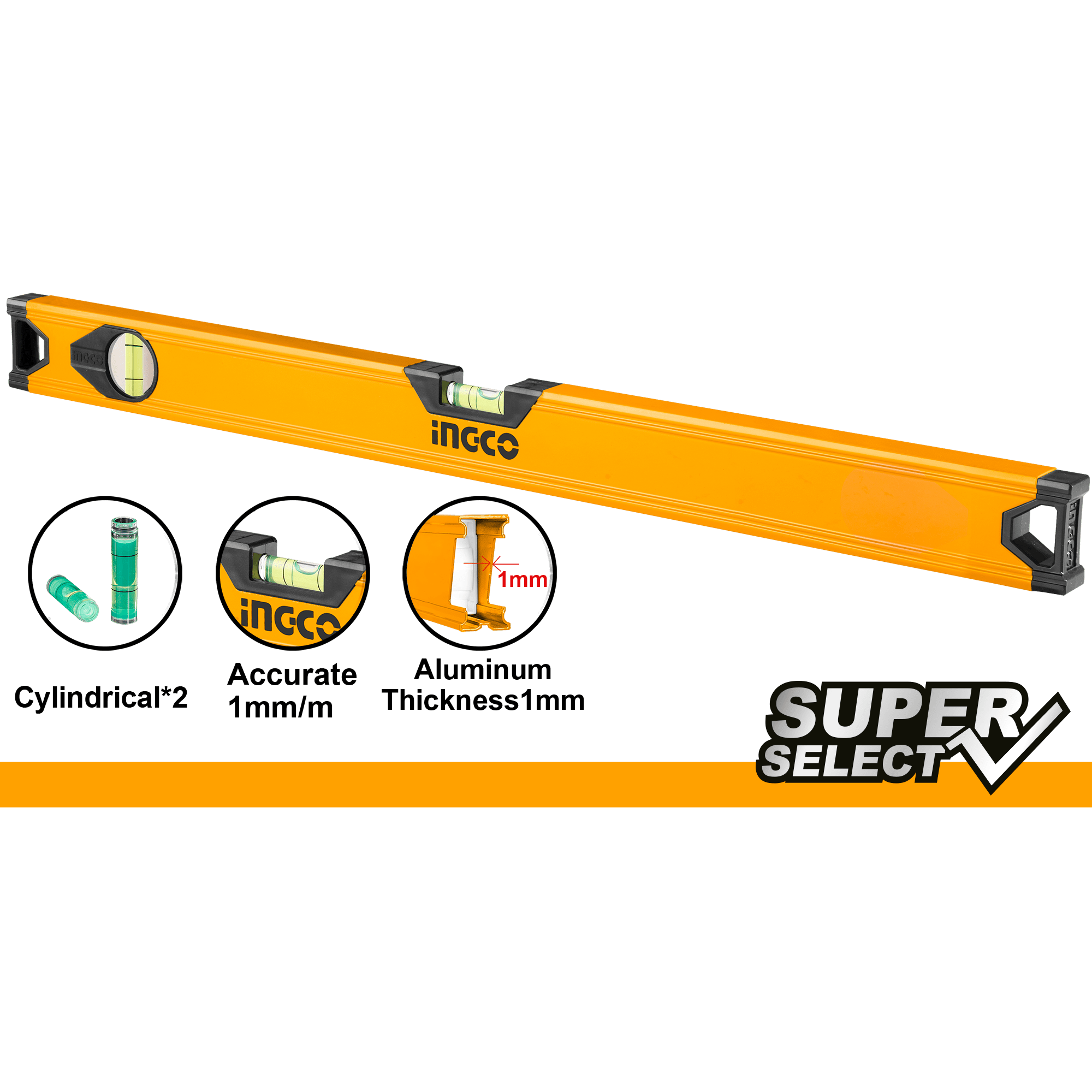 INGCO SPIRIT LEVEL 40CM SPCL GLOBAL