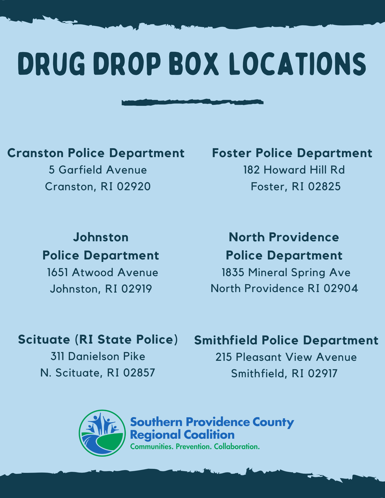 Drug Drop Box Locations SPCRC