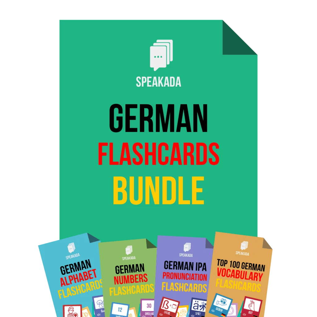 Anki German Flashcards Bundle SPEAKADA