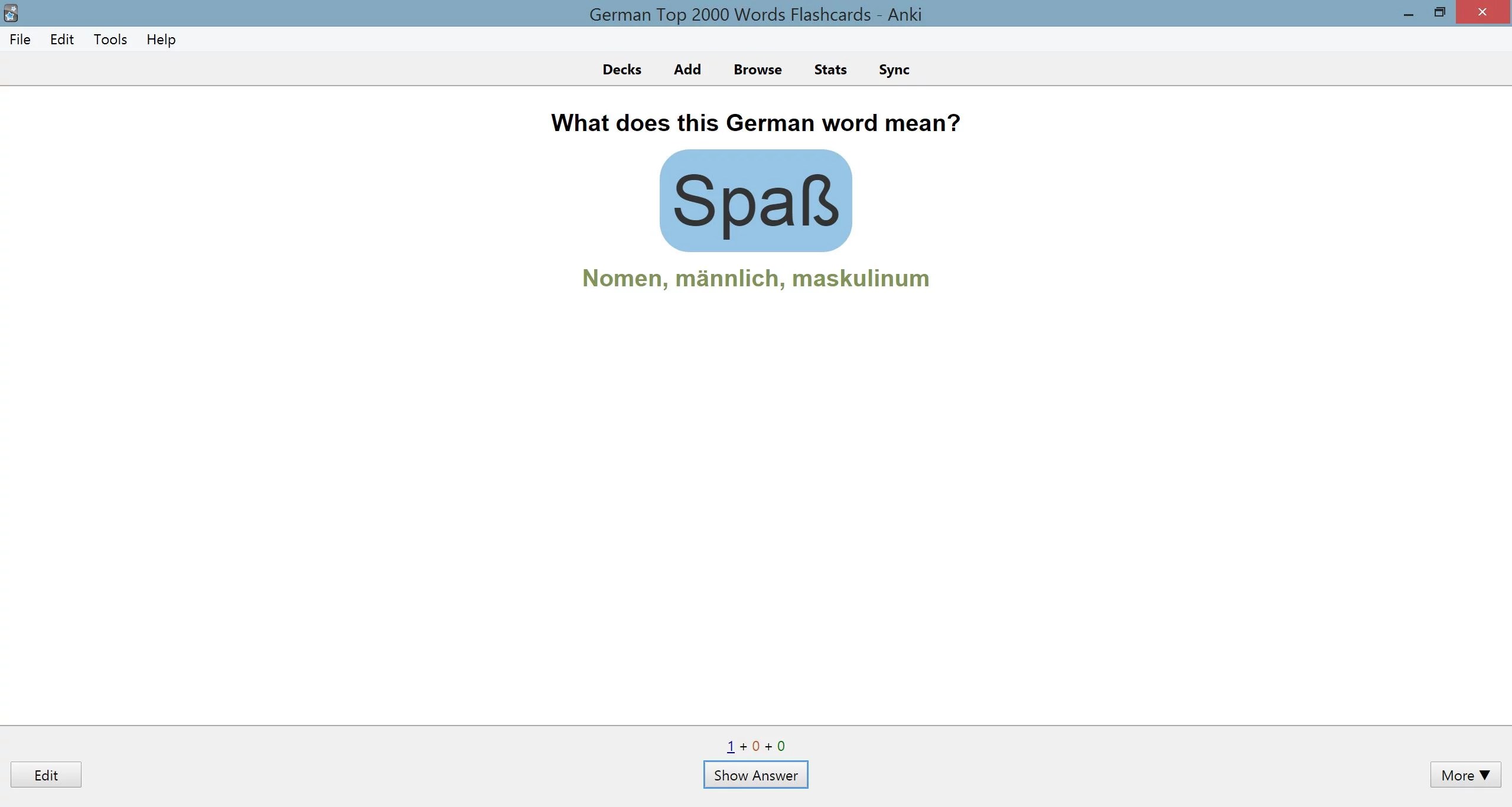 2000 Most Common German Words Anki Flashcards SPEAKADA