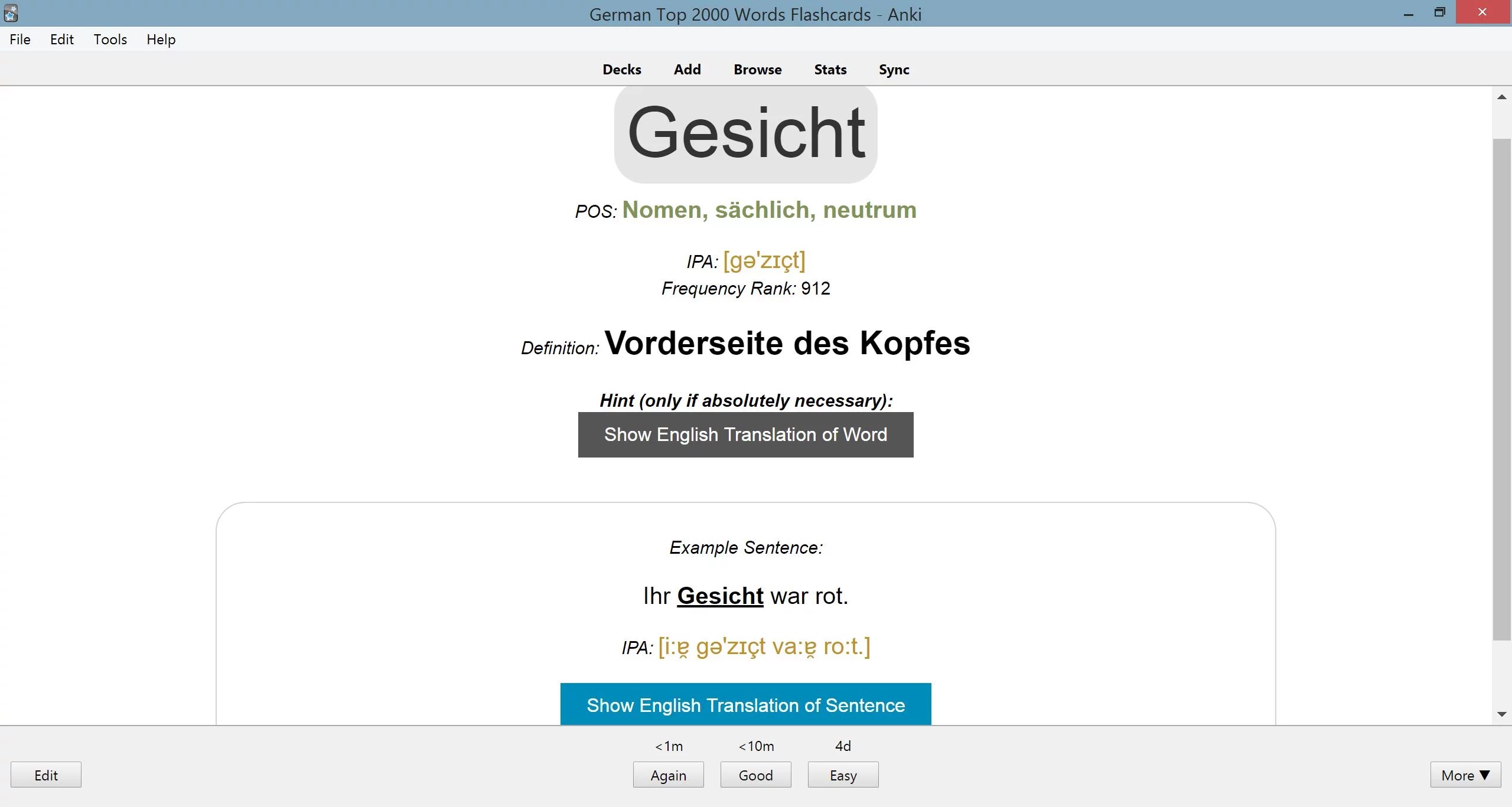 2000 Most Common German Words Anki Flashcards SPEAKADA