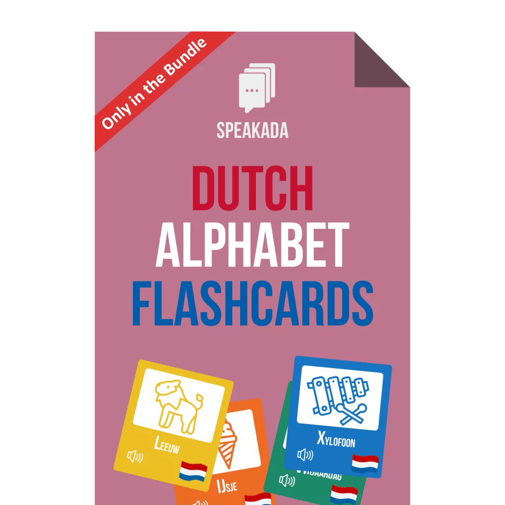 Dutch Alphabet Flashcards Anki for Beginners SPEAKADA
