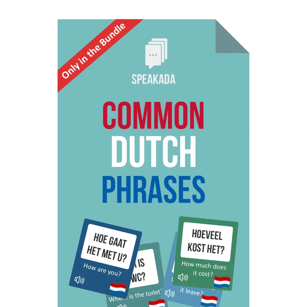 Common Dutch Phrases Anki Flashcards SPEAKADA