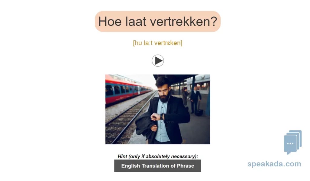 Common Dutch Phrases Anki Flashcards SPEAKADA