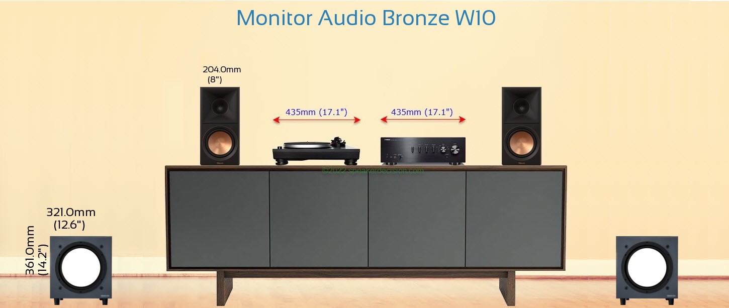 Monitor Audio Bronze W10 Subwoofer Review and Specs