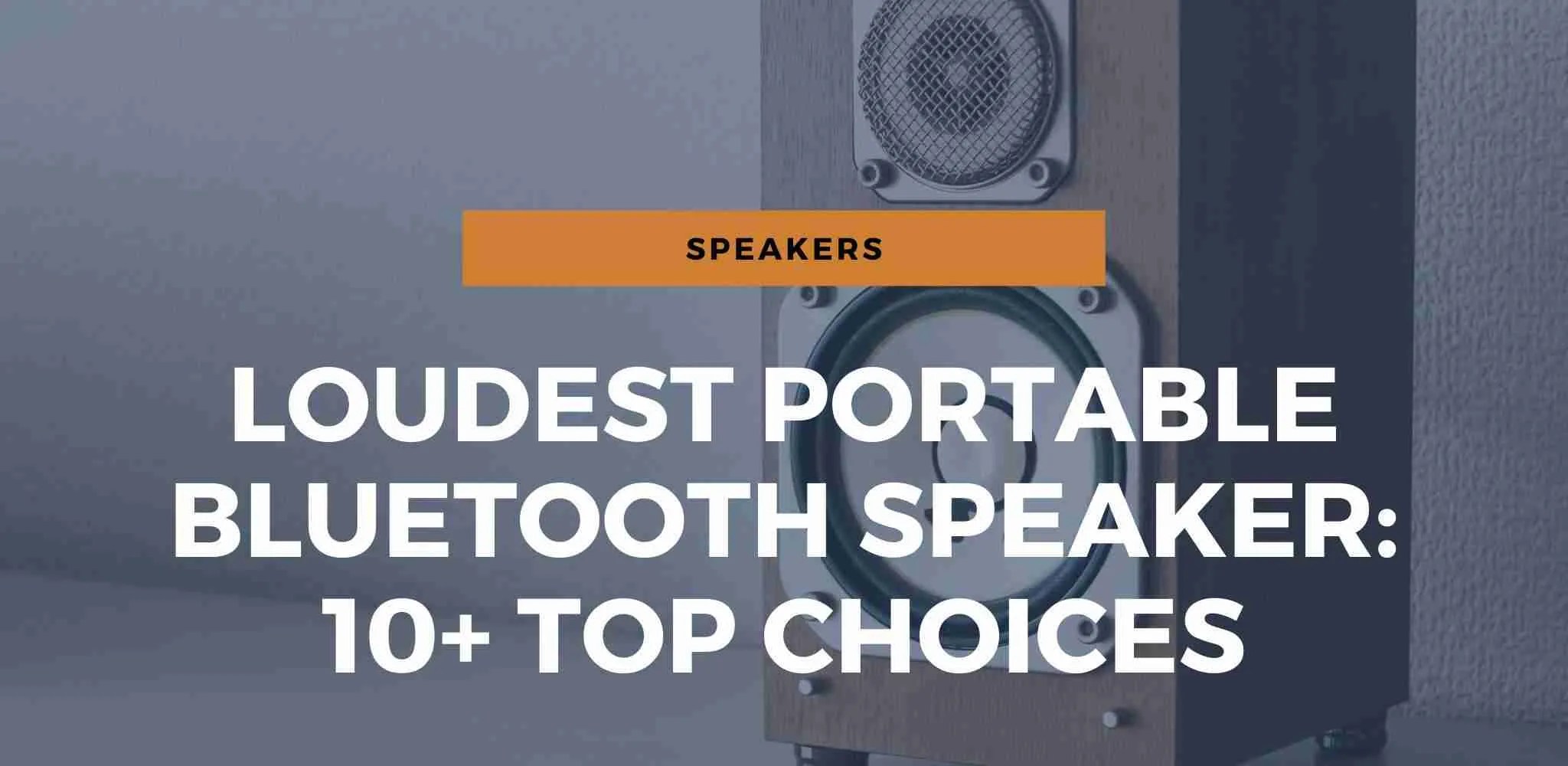 Loudest Portable Bluetooth Speaker 10+ Top Choices Speakergy