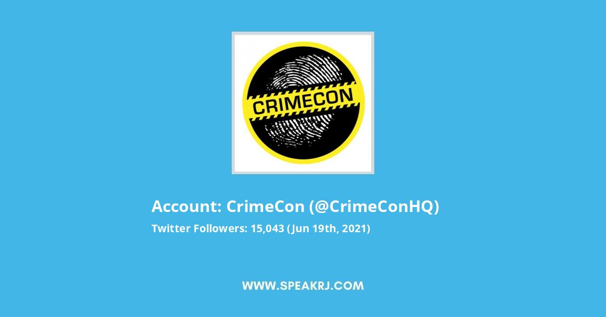 Crimecon 2023 Schedule Crimecon Twitter Future Projections - Speakrj Stats