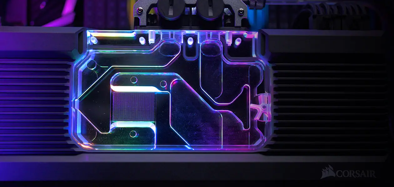 Water cooling block for RX 5700 XT