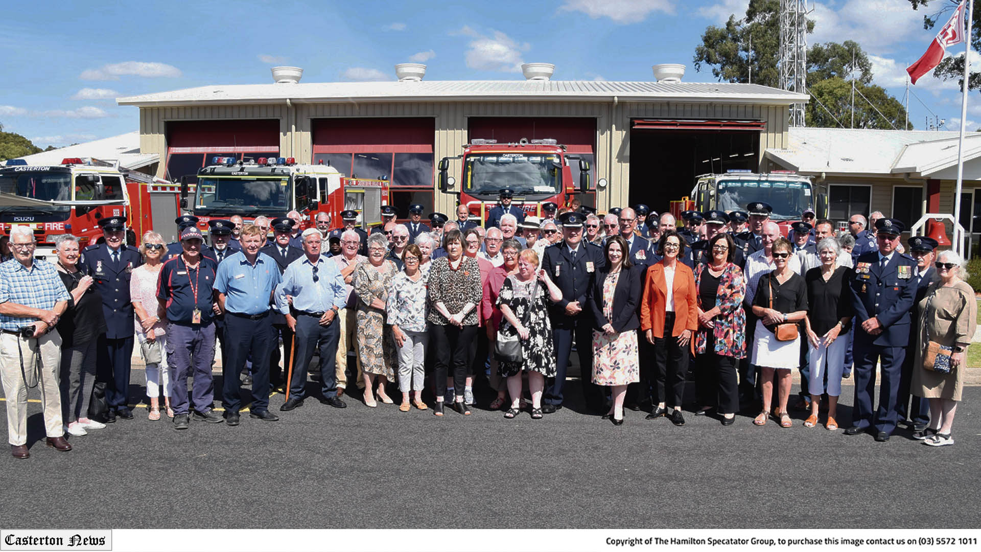 Casterton Fire Brigade celebrates station's opening