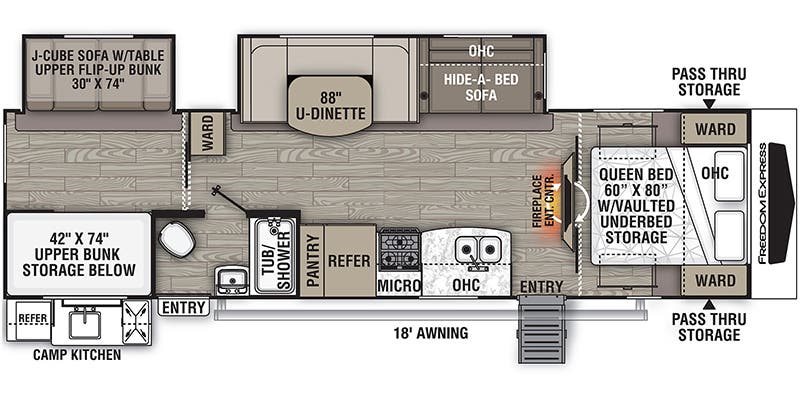 Full Specs for 2021 Coachmen Freedom Express Liberty Edition 310BHDSLE RVs