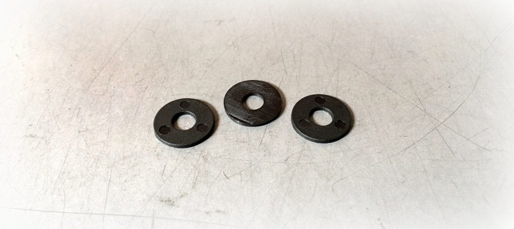 Custom Black Nylon Washers - Flat Nylon Washers Dyed Black .187/.500