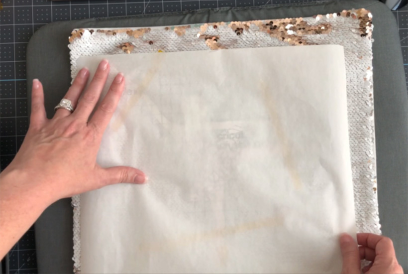 How To Make A Sequin Flip Pillow Using Cricut Infusible Ink Special
