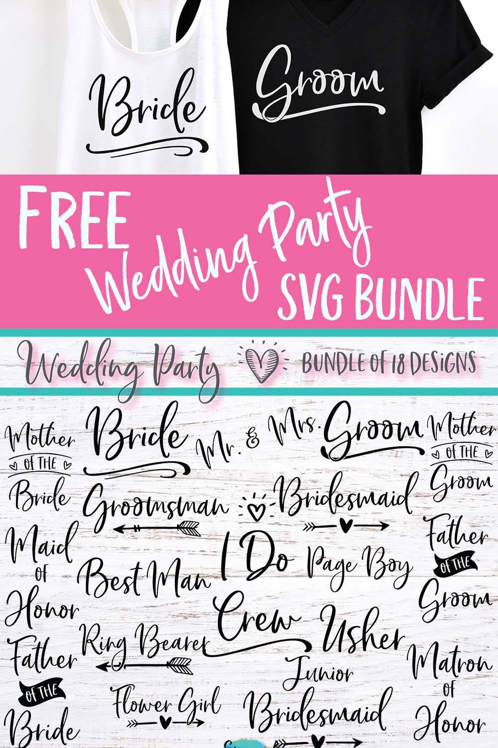 Bachelorette Svg Bride Svg Maid of Honor SVG Files for Cricut Designs Bridal Party Svg Bridal
