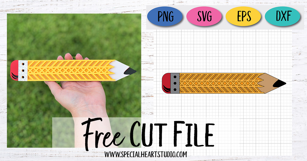 FREE LAYERED PENCIL CUT FILE SPECIAL HEART STUDIO