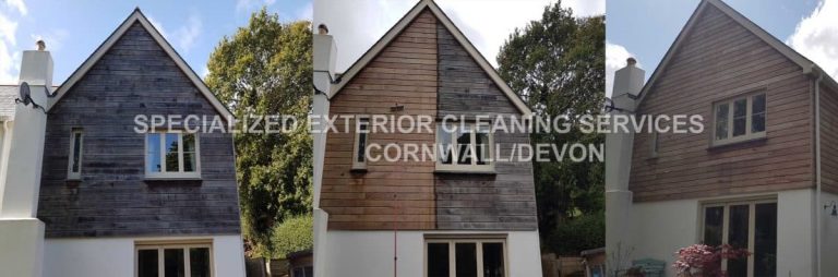 Wooden Cladding Cleaning Cornwall and Devon Exterior