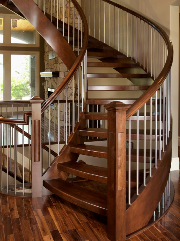 Fluent Maple Open Rise Specialized Stair & Rail