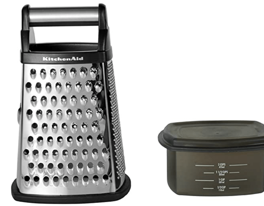 KitchenAid Gourmet 4Sided Stainless Steel Box Grater with Detachable Storage Container Review