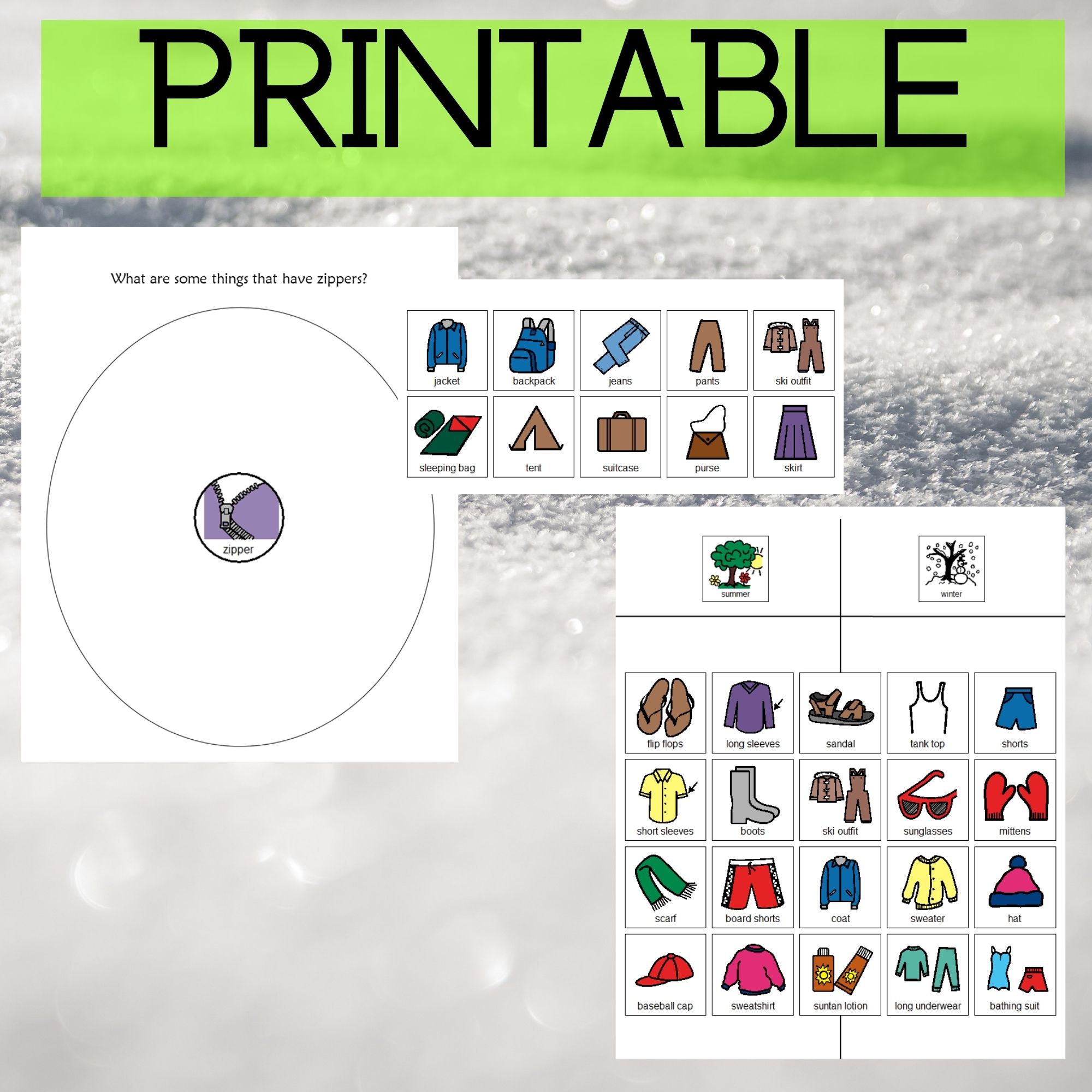 The Jacket I Wear in the Snow for Special Education PRINT AND DIGITAL