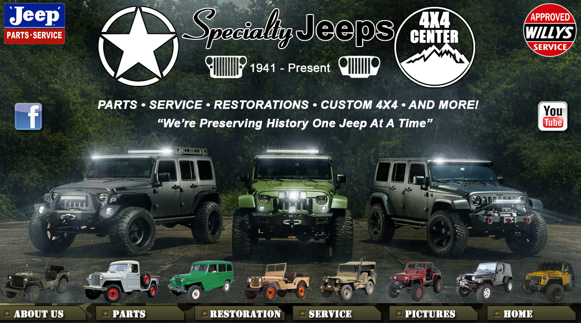 Specialty Jeeps Willys & Jeep Restorations, Service and Parts
