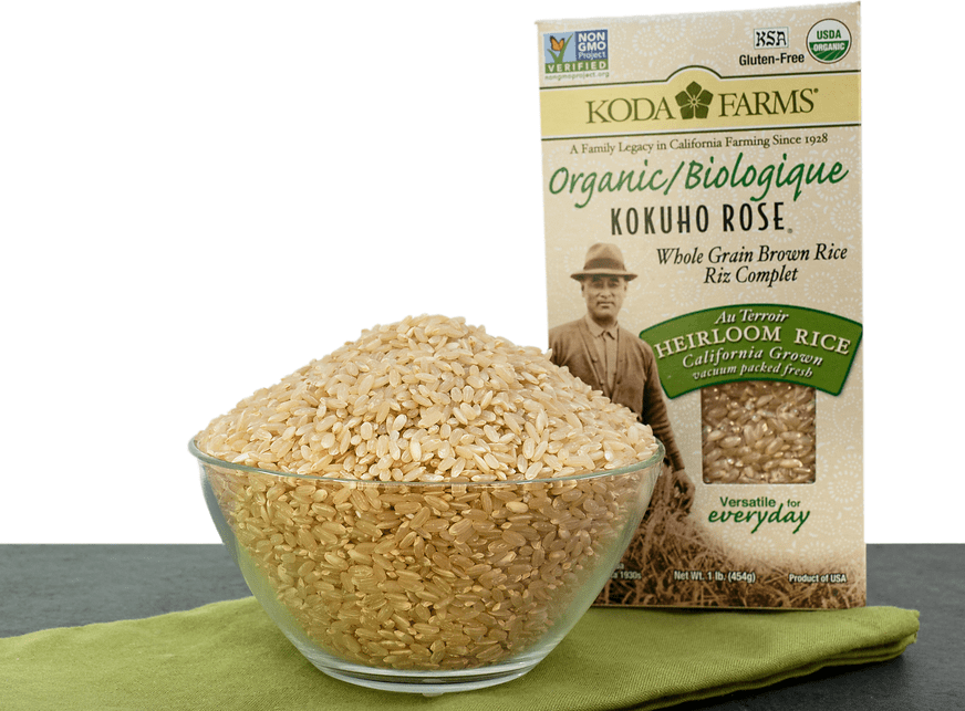 Heirloom Organic Brown Kokuho Rose Rice Information and Facts